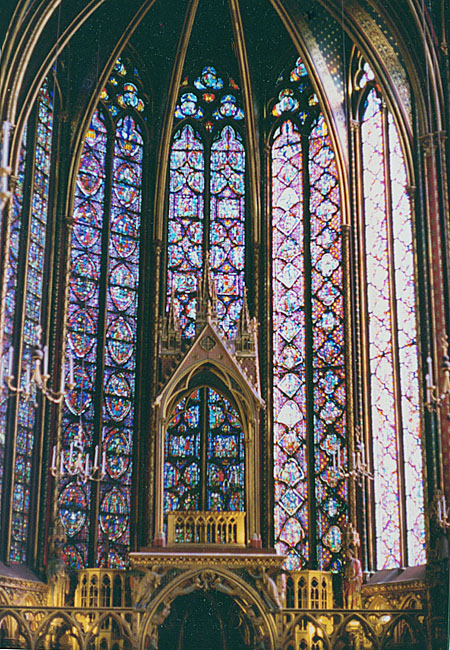 Interior of Sainte-Chapelle