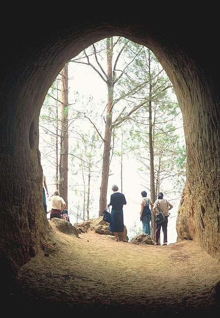 Looking out from Cave in Rousillon